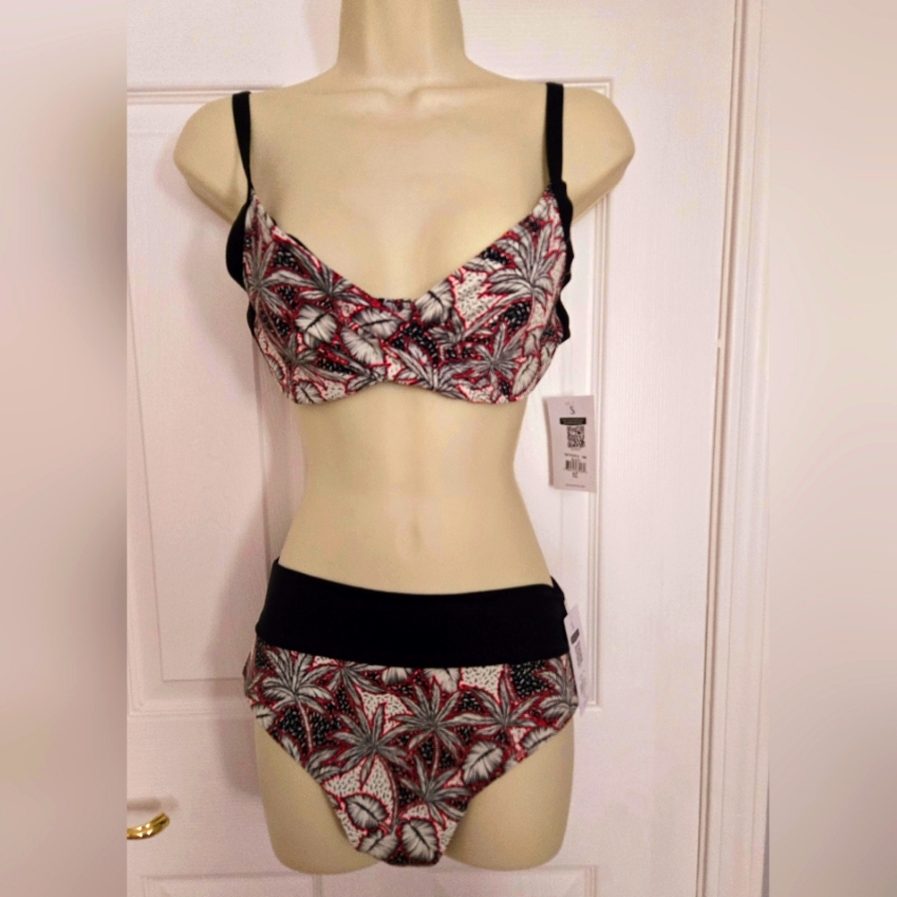 Palm Tree Patterned Women's Bikini